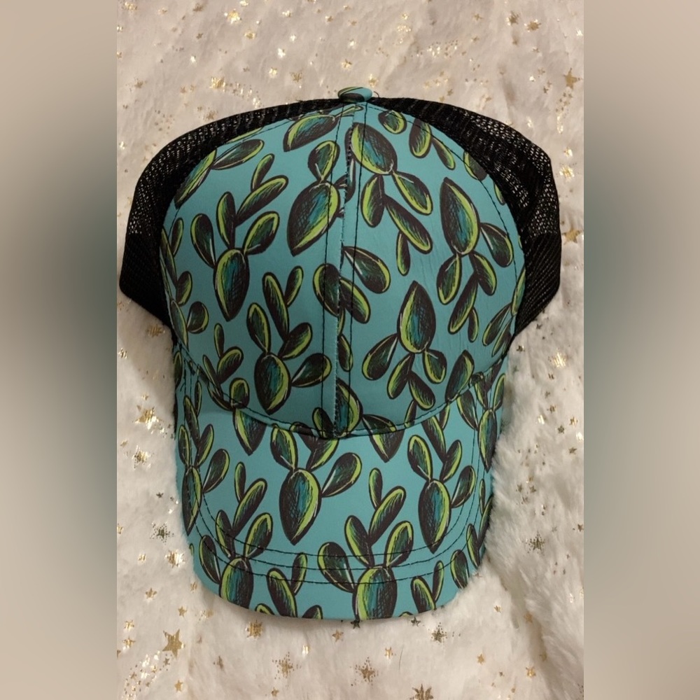 Teal Cactus CRAZY TRAIN Hat